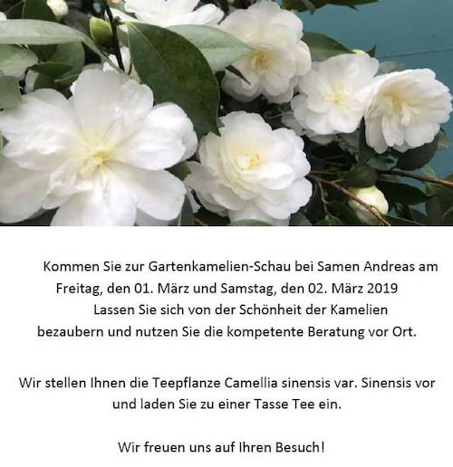 Zu Gast bei Samen-Andreas, dem Gartenfachgeschäft in Frankfurt/M - Mein-Kameliengarten.de